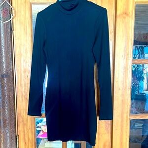 “Endless Rose” Black Long Sleeve Dress, Size M